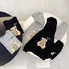 Bébé Survêtement Enfants vêtements de marque Ensembles garçons filles Sweat-shirt imprimé gris noir Deux pièces ensemble sweat à capuche pantalon ensembles de vêtements