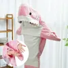 Cartoon Shark Sleeping Bag Pyjamas Office Nap Shark Deken Karakal Hoge kwaliteit Fabric Mermaid Sjawl Deken voor kinderen Volwassene 240115