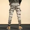 Camo Navy Trousers Man Harem Y2k Tactical Military Cargo Pants for Men Techwear High Quality Outdoor Hip Hop Work Stacked Slacks 240115