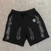 Shorts masculinos verão homens mulheres calças carta cintura elástica cordão sweatpants casual rua moda algodão estrela