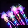 Led Gloves Butterfly Glowstick Light Stick Concert Glow Sticks Colorf Plastic Flash Lights Cheer Electronic Magic Wand Christmas Dr Dhbux