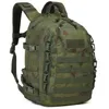 Militärischer taktischer Rucksack, 3-Tage-Angriffsrucksack, Armee-Molle-Taschen, 35 l, großer wasserdichter Outdoor-Wander-, Camping-, Reise-1000D-Rucksack 240116