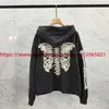 Men's Hoodies Sweatshirts 2023FW Saint Michael Skull Skeleton Printing Hoodie Men Women Hooded Destroy Pulloverephemeralew