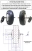 Högt vridmoment 10 tum 24V Brushless Electric DC Wheel Hub Motor BLDC AGV Robot Hub Motor