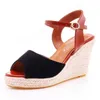 Sandals Size 33-41 Wedge Open Toe 9cm High Heel Women Summer Shoes