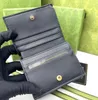 Portafoglio di credito da donna nuovo Borsa per carte di stilista Portafoglio di marca di lusso Portafoglio in pelle con fibbia in corda sottile Combinazione Portafoglio di moda classico Portafoglio con lettera