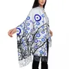 Débardeurs pour hommes Tops Turc Evil Eye Arbre Écharpe Wrap Femmes Long Hiver Automne Chaud Gland Châle Unisexe Méditerranée Amulette Foulards