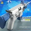 Sand Play Water Fun M416 Pistola ad acqua manuale Portatile Estate all'aperto Spiaggia Gioco di tiro Pistola ad acqua giocattolo Ragazzo e ragazza Pistola ad acqua giocattolo da combattimento per adulti 3-6 anni