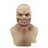 Маски для вечеринок Adt Horror Trick Toy Scary Prop Latex Mask Devil Face Er Terror Py Розыгрыш для Хэллоуина Розыгрыши Toys 0825 Drop Del Dh7Is