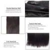 Capelli lisci Fasci di tessuto brasiliano dritto per capelli umani Nero naturale 134 pezzi Fasci di capelli umani al 100% Capelli Remy 240115