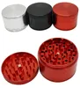40mm 50mm 55mm 63mm 4 layers Herb Grinder smoke accessory Zinc Alloy Tobacco Grinders with CNC teeth filter for Smoking