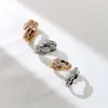 3 style serpentii anellos knot twist ring size 8 9 ring 18K gold plated anillos snakee rose gold silver plated rings with stone wrapp Ring with box jewelry set gifts