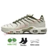 2024 Designer tn plus 3 hardloopschoenen heren dames tns utility light bone olive waterway universiteit goud triple zwart wit roze tnf trainers sport sneakers chaussure