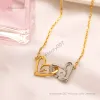 designer jewelry necklace 18k Gold Plated 925 Sliver Pendant Necklaces Luxury Brand Designers Letter Love Fashion Women Embossed Stamp Necklaces