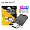 USB Flash driver 2 i1 mini OTG Type C Pen Drive USB2.0 Memory Stick 16 GB 32 GB 8GB USB Flash Card 128 GB 256 GB 512GB Type-C Pendrive Free Frakt