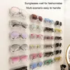 Dekorative Platten, an der Wand montiert, Kunststoff, Sonnenbrillen-Organizer, Aufbewahrung, Brillenhalter, hängendes, selbstklebendes, schwimmendes Zubehör für Telefon
