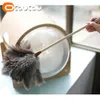 Otautau Fine Ostrich Feather Duster Hushåll Bil Chicken Dust Cleaner Brush House Cleaning Tools DZTY03 240116