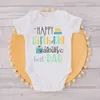 ROMPERS HAPPY BIRTTY BUGTURT TO DIE BESTE DAD BABY OUTFITS Daddy Party Infant Clothes Kleinkind BodySuit Jungen Mädchen Jumpsuit Dad Geburtstag Geschenke H240508