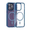 TPU Flame+N52 Magnetic Transparent inner spray Shockproof Phone Case for iPhone 15 14 13 12 11 Pro Max With OPP Bag