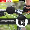 Portabla högtalare Bluetooth -högtalare Subwoofer+Bike Mount 3D Stereo Loudspeaker Dusch Portable Outdoor Hands Free IPX7 Waterproof Mini Boombox YQ240116