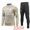 Real Madryt Soccer Tracksuit Men and Kids Football Zestawy 2024 Bellingham Vini Jr. Zestaw treningowy chłopców 23 24 Chandal Real Madryt Foot