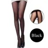 Women Socks Seamless Sexy Lingerie Slim Ladies Female Hosiery Silk Tights Transparent Women's Summer Thin Breathable Pantyhoses Black