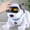 Chien télécommandé RC robotique cascadeur chiot dansant jouet intelligent programmable avec cadeau interactif sonore apparence créative et cool 240116