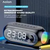 Alto -falantes Aolon portátil Bluetooth alto -falante com temperatura de despertador duplo Exibir hiFi de alta qualidade HIFI SUPERSADORES DE SUPER VOLUME