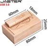 Chiavette USB Chiavetta USB 3.0 in legno JASTER Pen Drive da 128 GB Pen Drive da 64 GB con scatola Chiavetta USB regalo aziendale ad alta velocità da 32 GB