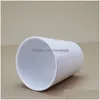 12Oz Sublimation Ceramic Flower Pots Heat Press White Graden Gome Decoration Plant Pot Drop Delivery Dhjw0