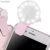 Selfie Lights Universal Mini Q Forme portable Portable Rechargeable Téléphone mobile LED LED FILL LETL AVEC CLIP POUR LA PHOTOGRAPHIE DE NUIT POUR IPHONE SAMSUNGL240116