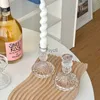 Candle Holders Simple Wedding Candlestick Table Centerpiece Glass Candle Holder Romantic Gift Ornament Home Decor Containers For Candles YQ240116