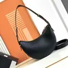 Luxury Designer bags triangle Leather half moon Shoulder bag Womens Cross Body pradhandbag DHgate mens Clutch crescent moon Totes fashion Underarm travel black bag