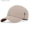 Berretti da baseball unisex semplice berretto da baseball nero tinta unita cappello da golf cappelli snapback in cotone cappelli casquette cappelli hip hop casual per uomo donna Q240116
