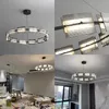 Modern Minimalist Pendant Lamp For Kitchen Dining Room Living Indoor Home Nordic Black LED Hanging Chandelier Lighting Fixtures
