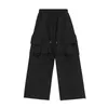 Pantalons pour hommes American Vibe High Street Hommes Salopette bleue et femme Tendance d'été Hiphop Tout-Match Lâche Couple Droit Casual Pantalon éphémère