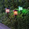 Gräsmattor 2st Fashion Outdoor Waterproof Solar Light Creative Mini Small House Lamp Home Courtyard Garden Landscape Decoration Lawn Lamp. YQ240116