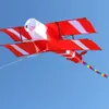 Alta qualidade 3d linha única avião vermelho kite esportes praia com alça e corda fácil de voar tomada de fábrica 240116