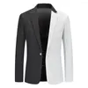 Costumes pour hommes élégant costume d'affaires formel Blazer coupe ajustée veste de bureau vêtements d'extérieur blanc/rouge M 2XL adapté à un usage quotidien