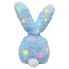 Outros suprimentos para festas de eventos Coelho de pelúcia Luz de Páscoa Floppy Coelho de pelúcia colorido Coelhinho da Páscoa Brinquedo de pelúcia para crianças pequenas Perfeito para presentes de festival YQ240116