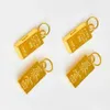 Real 24K puro 999 collar con colgante de oro de lujo diseño de ladrillos de oro cadena pura AU750 para mujeres joyería fina Giftd585 240116