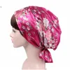 Bandanas Women Printing Ribbon Bow Turban Lady Leopard Print Amoeba Flower Pattern Fashion Muslim Hijab New 8 5Yd Drop Delivery Dhkzi