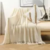 Home Decor Sofa Gooi Deken Voor Bed End Cover Sjaal Dekens Decoratie Deken Met Kwastje Dutje Sprei 240115