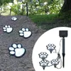 Gräsmattor 4-i-1 Solar Outdoor Lighting Dog Cat Animal Paw Led Solar Lights For Garden Patio Yard Walkway Garden Path Lawn Yard Degoration YQ240116