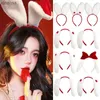 Bandeaux Sexy mignon en peluche lapin oreille bandeau femmes filles Anime dessin animé oreilles de lapin bandeau pour Cosplay fête décorations cheveux accessoires YQ240116