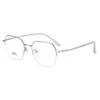 Solglasögon ramar halv ram myopia glasögon man lyxigt skådespel 2024 superljus legering glasögon kvinnor guld optisk recept h8280