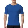 Męskie spodnie wiosna i lato stały kolor Szybki suszenie Koszulka kompresyjna Mężczyzn Pizza Planet Trashier Shirts Spandex t