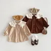 Coat Korean Version Girl Trench Spring Autumn College Style Children's Lapel Casual Fashionable Baby Kid Thin Windbreaker