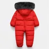 Russo inverno tutina per bambini pagliaccetto vestiti costume tuta da neve 90% piumino d'anatra per cappotti per ragazze Parka neonato ragazzo abbigliamento da neve 240116