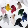 Foulards Petite écharpe Satin Foulard Tête-Cou Bande De Cheveux Corde Sac Cravate Bracelet Wrap Femmes Mode Entendre Ruban Dot Floral